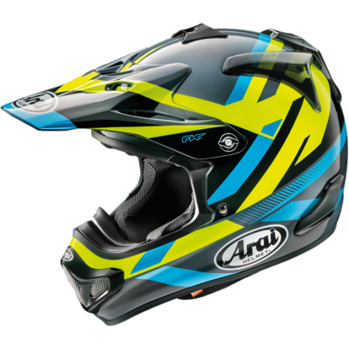 Arai/MX-V MACHINE MXV Motocross Helmet Black Yellow Blue 