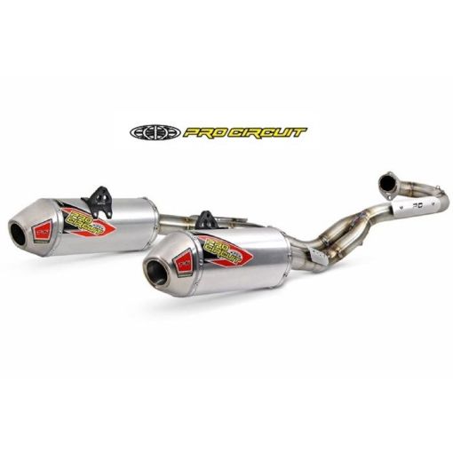 Pro Circuit T6 4 Stroke Exhaust Twin System HONDA CRF250 CRF450