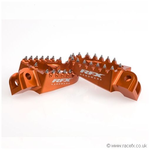 RaceFX Anodised Wide Footpegs for Motocross Bikes
