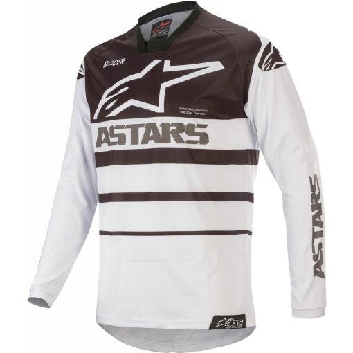 Alpinestars / Racer SUPERMATIC White Black Motocross Jersey