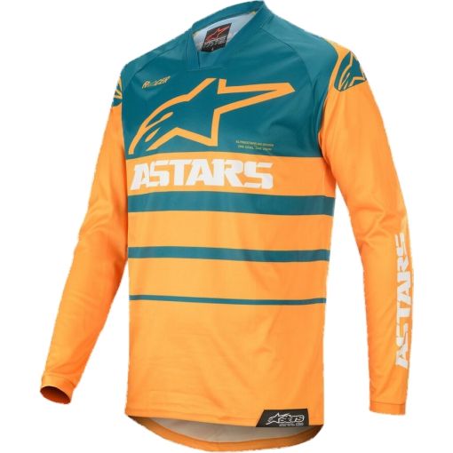Alpinestars Racer / SUPERMATIC Petrol Orange Motocross Jersey