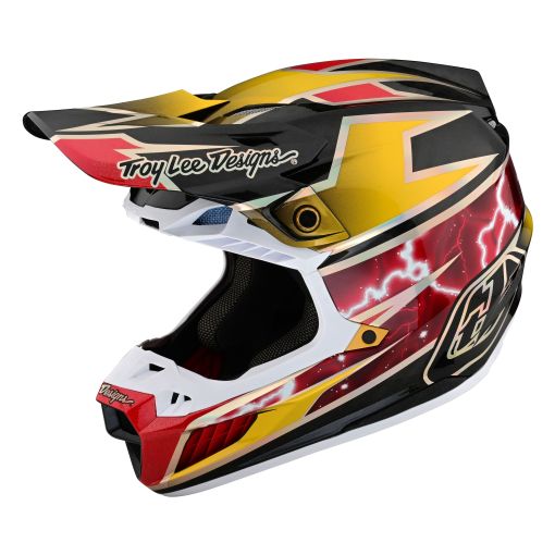 FALL *Troy Lee Designs TLD Motocross SE5 ECE Carbon Helmet (Lightning Gold)