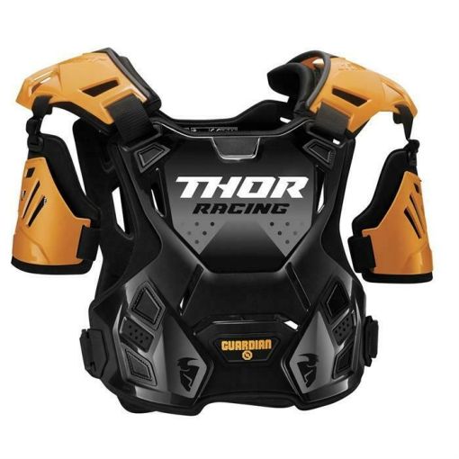 2023 Thor Motocross Guardian Chest Guard with arms Orange/Black Youth 