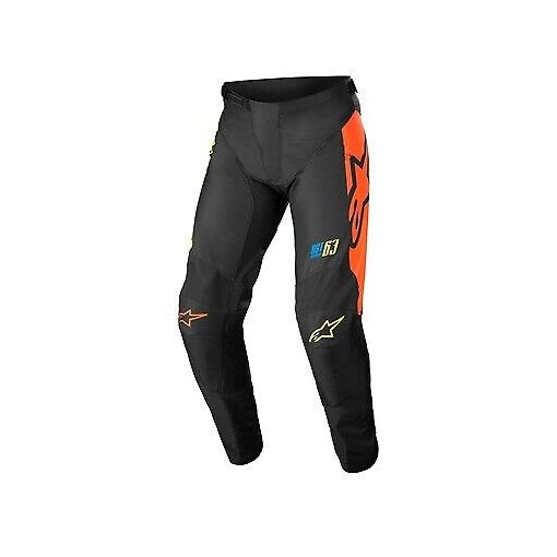 Alpinestars Racer COMPASS Black Yellow Coral  Motocross Pants