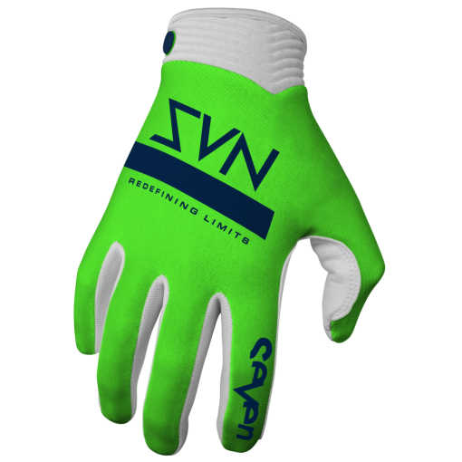 2024 Seven MX Zero Flo Green Contour Motocross Glove 