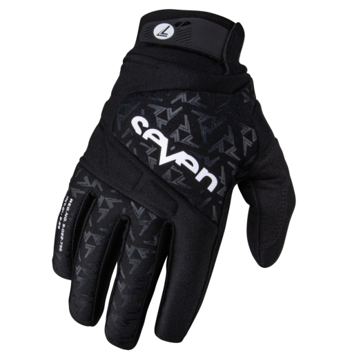 2024 Seven MX Zero Black Weatherproof Motocross Enduro Gloves