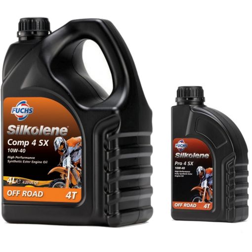 Silkolene 4 Stroke Engine Oil Comp 4 or Pro 4 10w/40