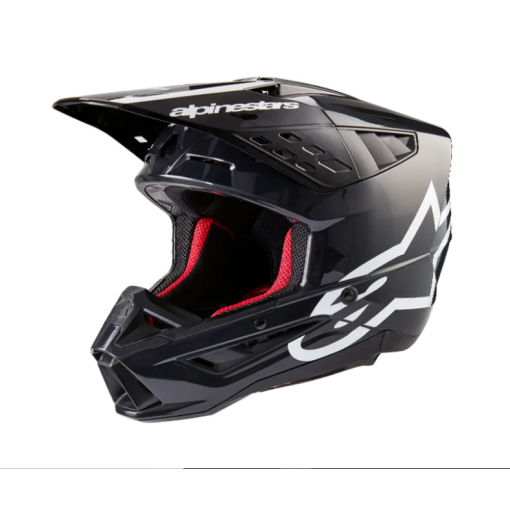  Black/White/Orange Sz XL Alpinestars SM5 Rayon Helmet