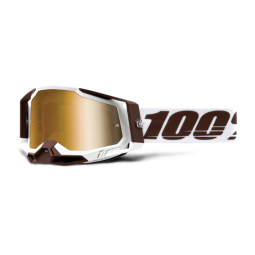 100% Racecraft Gen 2 Motocross Goggles Snowbird True Gold Lens