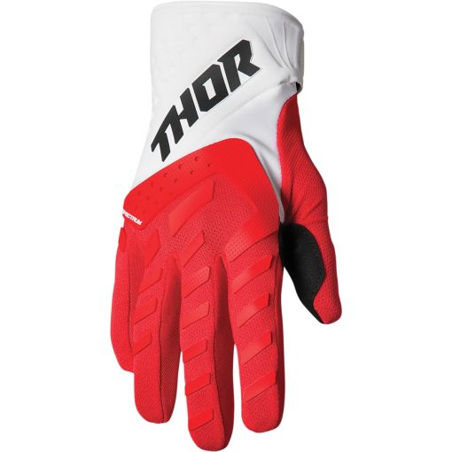 2023 Thor Youth Motocross Glove Spectrum Red/White