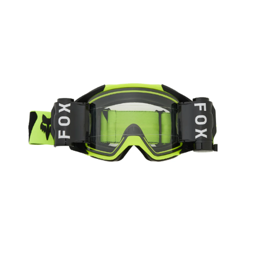 2024 Fox Vue Roll Off Motocross Goggles (Black/Yellow)