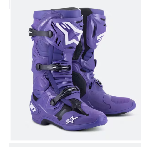 Alpinestars Tech 10  Motocross Boots Ultraviolet Black 