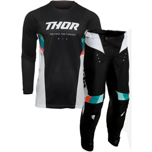 2022 / Thor MX Pulse REACT Motocross Gear WHITE BLACK