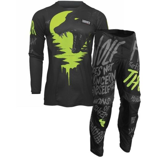 2022 /  Thor Pulse COUNTING SHEEP Youth Kids Motocross Gear CHARCOAL ACID