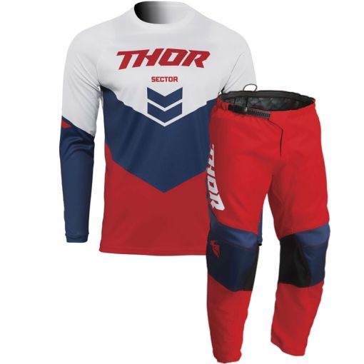 2022 \  Thor Sector CHEV Youth Kids Motocross Gear RED NAVY