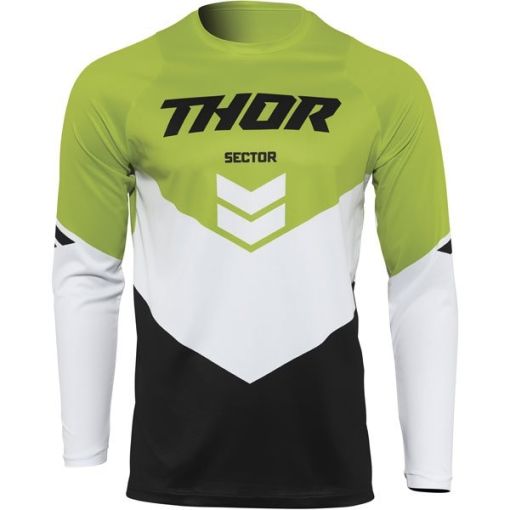 2022 \  Thor Sector CHEV Youth Kids Motocross Jersey BLACK GREEN