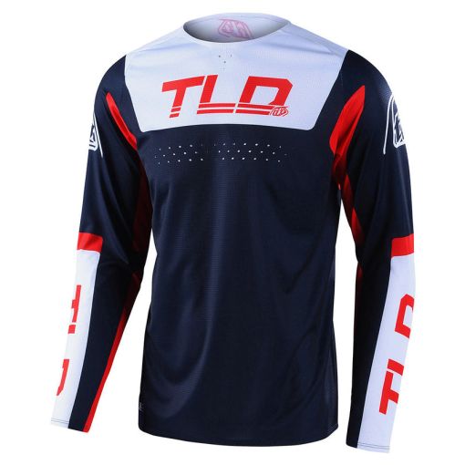 SPRING  /22 Troy Lee Designs TLD Motocross SE Pro Jersey Fractura Navy / Red
