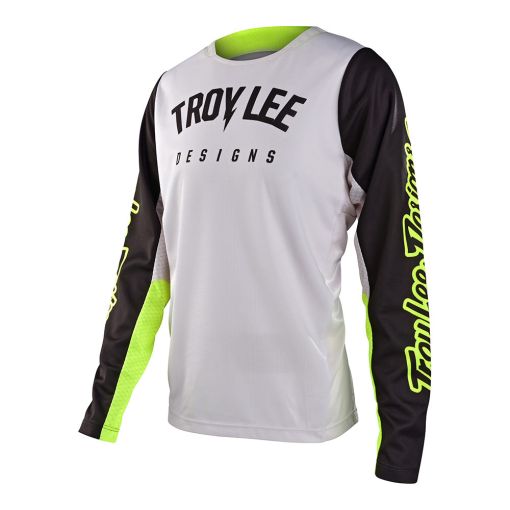SPRING 2023  Troy Lee Designs TLD Motocross Youth GP Pro Jersey (Boltz Fog / Flo Yellow)