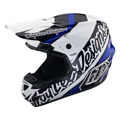 2024 Troy Lee Designs TLD GP SLICE Blue White Youth Motocross Helmet