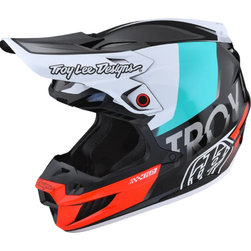 FALL 22 Troy Lee Designs TLD Motocross SE5 ECE Composite Helmet (Qualifier Red / Black)