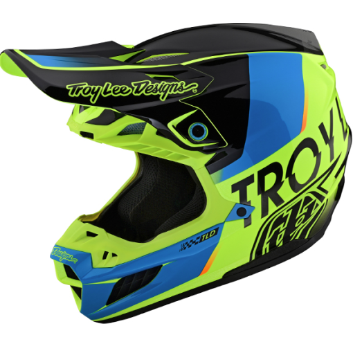 2022 Troy Lee Designs TLD Motocross SE5 ECE Composite Helmet (Qualifier Yellow)