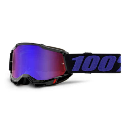 100% Accuri Gen 2 Motocross Goggles YOUTH KIDS Moore Mirror Red Blue Lens