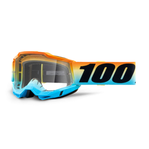 100% Accuri Gen 2 Motocross Goggles YOUTH KIDS Sunset Clear Lens