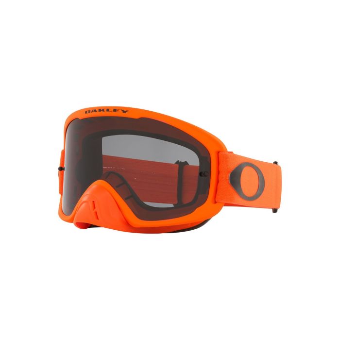 Oakley O Frame  Pro Motocross MX Goggles (Removable Nose Guard) Moto  Orange Dark Grey Lens